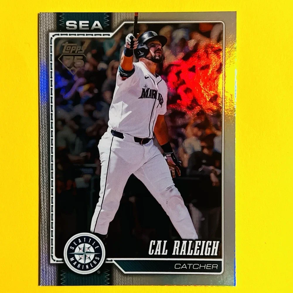 2026 Topps Cal‎ Raleigh #140 Rainbow Foil Parallel Seattle Mariners Series 1